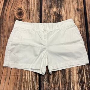 Ann Taylor LOFT Women's‎ White Chino Shorts Size 4 Casual